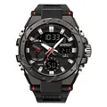 Orologio sportivo elettronico multifunzionale SANDA per studenti con display a LED - 3313 Nero Rosso