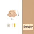 Wooden dinosaur wall hook and cabinet handle with mounting screws - Dinosaur Wood Hook Style B