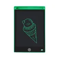 Green 8.5-inch LCD writing tablet for kids with stylus and ice cream doodle on screen - 8.5-inch Straight Edge Monochrome Screen / Green