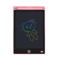 Pink 8.5 inch LCD writing tablet for kids with rainbow doodle bear drawing on screen - 8.5-inch Straight Edge Color Screen / Pink