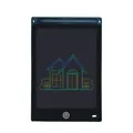 Digital 8.5 inch LCD writing tablet for kids featuring colorful electronic graffiti house drawing - 8.5-inch Straight Edge Color Screen / Black
