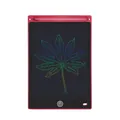 Pink electronic LCD writing tablet and portable drawing board for creative kids education - 8.5-inch Straight Edge Color Screen / Red