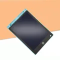 Tavoletta da scrittura LCD azzurra per bambini con pennino incluso su sfondo colorato - Schermo a colori a bordo dritto da 12 pollici / Celeste