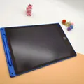 Blue 12-inch LCD writing tablet for kids with stylus for drawing and handwriting - 12-inch Straight Edge Monochrome Screen / Blue