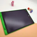 Large green LCD writing tablet for kids electronic drawing board with stylus included - 12-inch Straight Edge Monochrome Screen / Green
