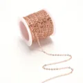 Professionele 1,5 mm roségoud gevulde kruisketting op rol voor DIY-sieraden maken - Zakverpakking / Fijne Stijl / KC Lichtgoud