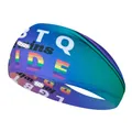 Comfortable vibrant rainbow LGBT Pride sports headband for fitness yoga and running - LGBTQ Full Spectrum Rainbow Style (A5)