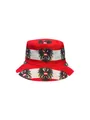 Chapeau bob drapeau autrichien avec blason aigle noir pour fans de sport protection solaire - Autriche