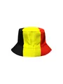 Chapeau de pêcheur drapeau belge pour fans de football protection solaire mixte - Style Belgique