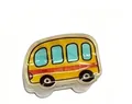 Mini pince à cheveux mignonne en forme de bus scolaire jaune dessin animé pour filles - Style Bus Scolaire Jaune