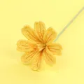 Handmade crochet yellow flower knitted artificial daisy for Valentine's Day gift - Lewisia Branch (Meng Si) / Yellow