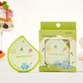 Professional lime green teardrop-shaped Rubycell marshmallow powder puff with box - Cute Holiday Puff (Lime Green / Waterdrop)