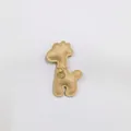 Cute beige synthetic leather giraffe pendant charm with gold chain for phone bags - Giraffe Charm / Khaki
