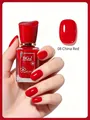 Professional glossy red nail polish 14ml, high shine manicure shade 08 China Red - 08 China Red
