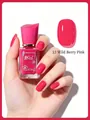 Professional BG306 Wild Berry Pink micro-gel nail polish, 14ml quick-dry glossy finish - 13 Wild Berry Pink