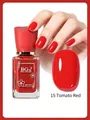 No-bake quick-dry nail polish variant in shade 15 Rotten Tomato Red, 14ml glass bottle - 15 Rotten Tomato Red