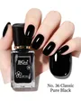 High gloss BG 14ml quick-drying nail polish in classic pure black 36 for DIY manicure - 36 Classic Black