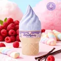 100ml Cotton Candy ice cream shaped perfume bottle featuring a swirl purple cap design - IC110