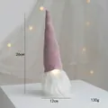 Nain de Noël en peluche rose avec lumière LED et taille de 26cm - Gnome Tricoté Rose Lumineux (粉色地精)