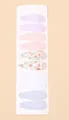 Set of 10 floral fabric and lace hair clips for girls featuring embroidery and BB snap design - Purple Pink Lace Floral (10G)