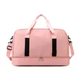 Bolsa de viaje rosa gran capacidad con separación seco-húmedo para deporte y viajes - Talla única / Rosa