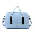 Bolsa de viaje azul claro de gran capacidad con compartimento inferior para zapatos y deporte - Talla única / Azul Cielo