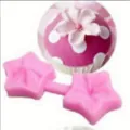 Stampo in silicone a fiore rosa a cinque petali per fondente e torte - Stile Stella (G0339-1)