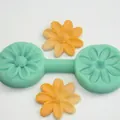 Green daisy flower shaped silicone mold for DIY baking and fondant cake decoration - Daisy Style (G0939-1)