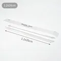 Reusable 26cm extra long Tritan straw set with cleaning brush and clear storage pouch - Straw Set / 1.2*26cm