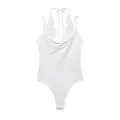 Elegante body bianco a lupetto con delicato bordo in pizzo - XS / Bianco