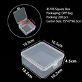 Professional transparent plastic square storage box for jewelry and small accessories - 45105 Square Box (10.5*10.5*4.5cm)