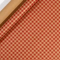 Classic red and tan checkered Christmas kraft gift wrapping paper roll for holiday gifts - Christmas Series - Red Plaid