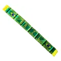 Brazil national team fan scarf in green and yellow satin fabric - 135cm / Brazil Style 02