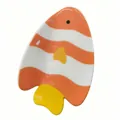 Creative tropical clownfish hair claw clip with orange stripes and bright yellow fins - Orange and White Striped Clownfish / Orange Clownfish