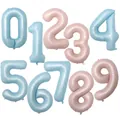 Pastel pink and blue matte 40 inch number balloons from 0 to 9 for party decor - 40-inch Baby Pink Number 0-9 (please Contact Us To Order)