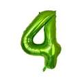 Globo de papel de aluminio verde hierba metalizado número 4 para fiestas, 40 pulgadas - 40 Pulgadas / Número 4 / Verde Fruta