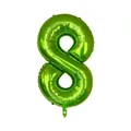 40-inch grass green number 8 foil balloon with metallic finish for birthday party decor - 40 Inch / Number 8 / Fruit Green