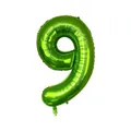 40-inch metallic grass green number 9 foil balloon for birthday party decoration - 40 Inch / Number 9 / Fruit Green