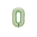 40 inch olive green number 0 foil balloon for birthday party decorations - Number 0 / 40 Inch (With Individual Packaging) / Olive Green