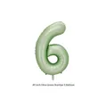 40 inch olive green number 6 foil balloon for birthday party decorations - Number 6 / 40 Inch (With Individual Packaging) / Olive Green