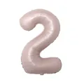 40-inch rose gold number 2 aluminum foil balloon with metallic finish for parties - Number 2 / 40 Inch / Baby Pink