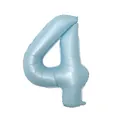 40-inch macaron light blue number 4 foil balloon for party decoration - Number 4 / 40 Inch / Baby Blue