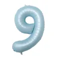 Light blue number 9 aluminum foil balloon for birthday party decorations, 40-inch size - Number 9 / 40 Inch / Baby Blue