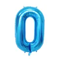 40 inch metallic blue number 0 foil balloon for birthday party decorations - Number 0 / 40 Inch (With Individual Packaging) / Blue