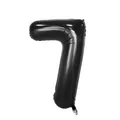 40-inch black number 7 foil balloon for birthday party and anniversary decorations - Number 7 / 40 Inch (With Individual Packaging) / Black