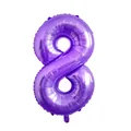 Purple number 8 foil balloon with metallic finish for party decoration 40 inch - Number 8 / 40 Inch / Purple