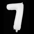 White number 7 shaped aluminum foil balloon for birthday party decorations 40 inch - Number 7 / 40 Inch / White