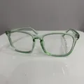 Occhiali da computer retrò 8082 con montatura trasparente verde chiaro unisex - Verde erba