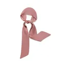 Elegant 2-meter long solid pink satin ribbon scarf accessory for hair and handbags - 100*5cm / Pink