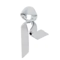 Elegant 2m solid color silver satin ribbon scarf for hair band or luxury bag decoration - 100*5cm / Gray